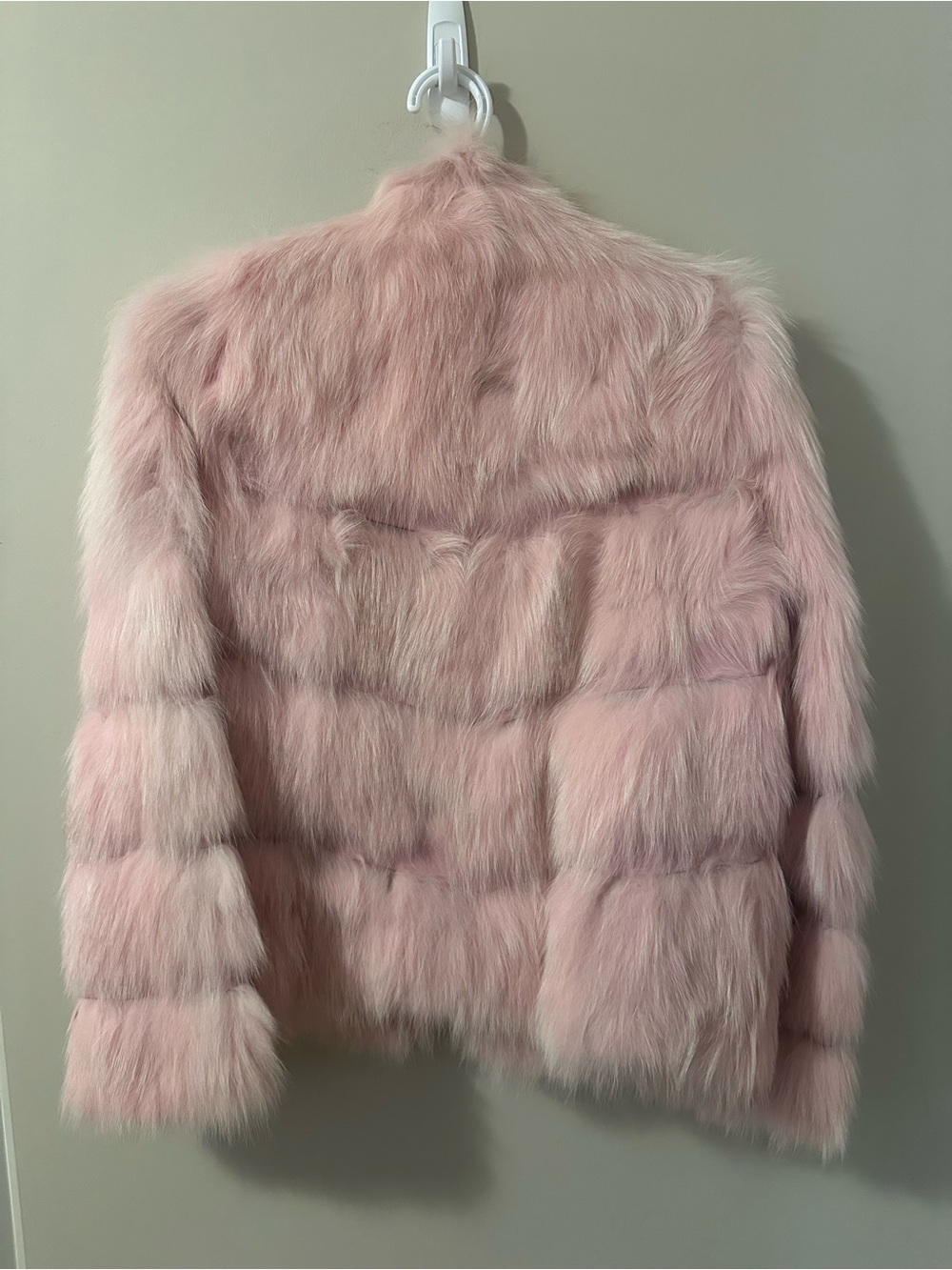 Vintage Pink Rabbit Fur Jacket - Picture 6 of 12